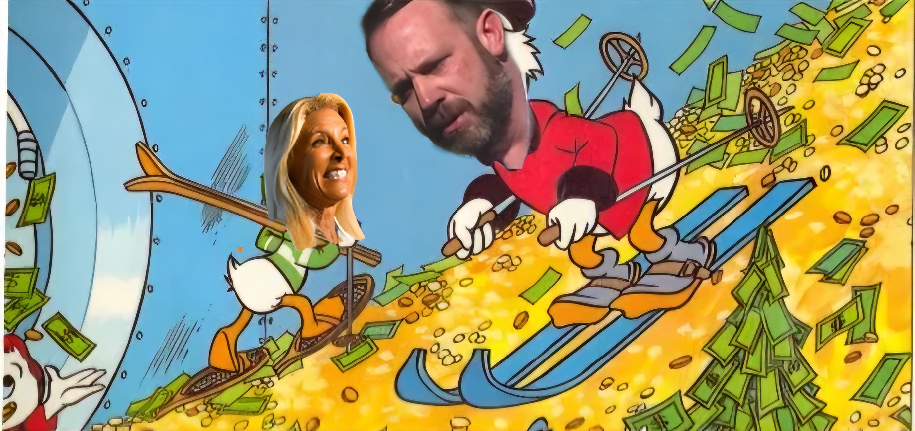 BREAKING SCANDAL: Council President and Mayor face scrutiny after audit reveals they've been swimming and skiing in the city vault