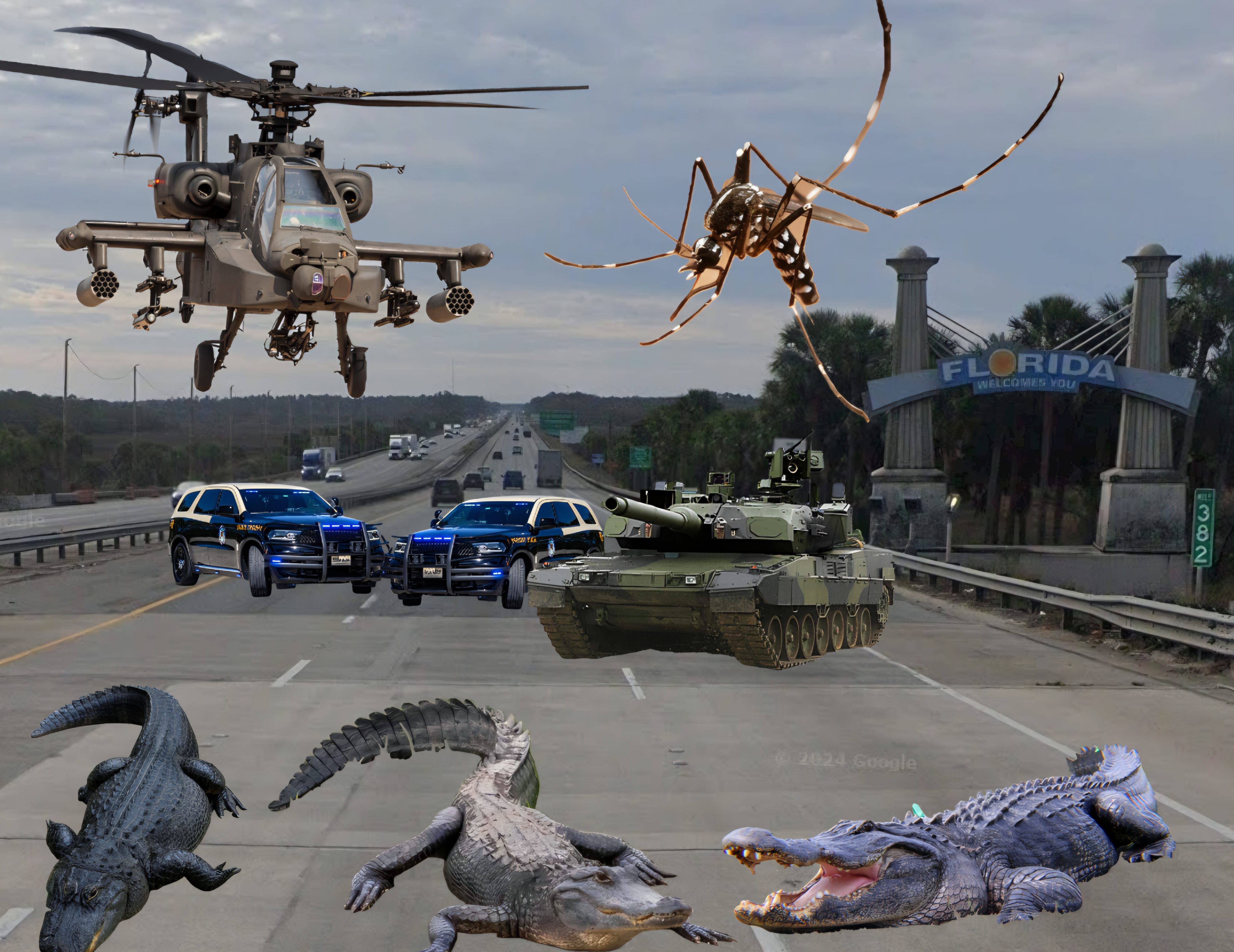 BREAKING: Governor Desantis prepares state border ahead of NYC mayoral election.