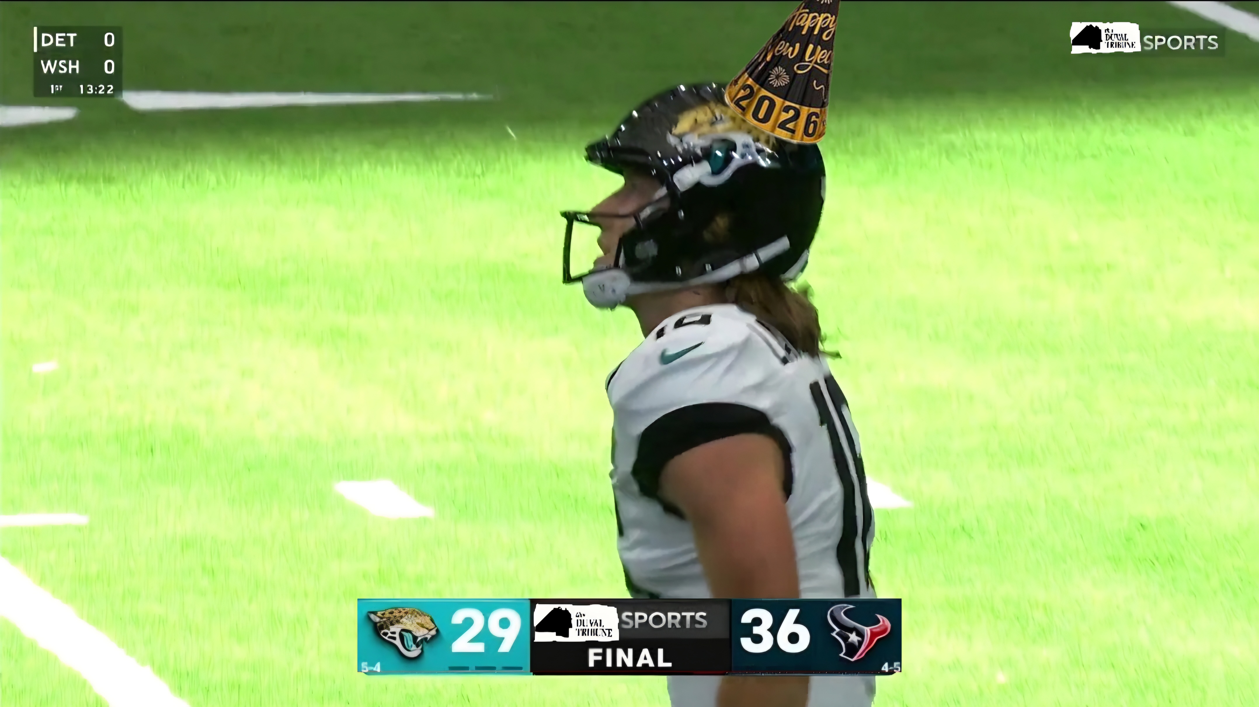 How Festive: In an early New Year's celebration, Jaguars give up 26 points in last quarter