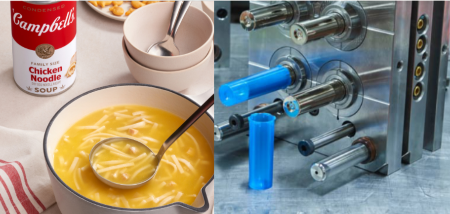 Health is wealth: Campbell's clarifies that none of their products are 3D printed; industry standards require chicken and noodles be injection molded