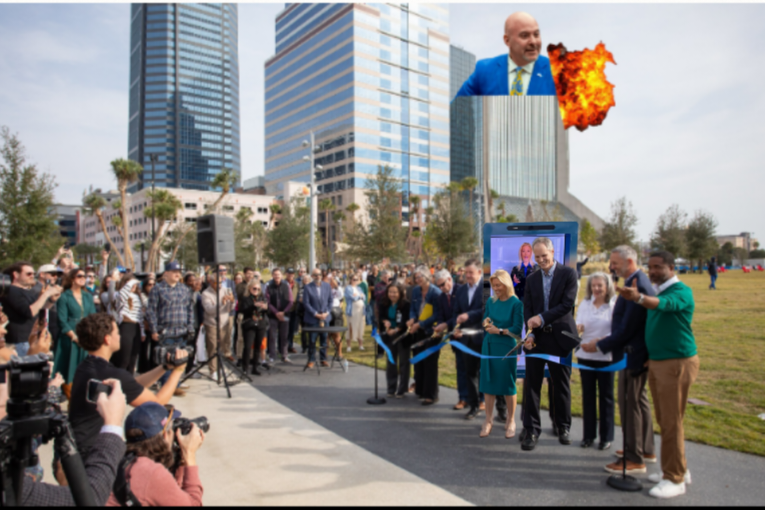 BREAKING: Blaise Ingoglia attacks during park opening ceremony