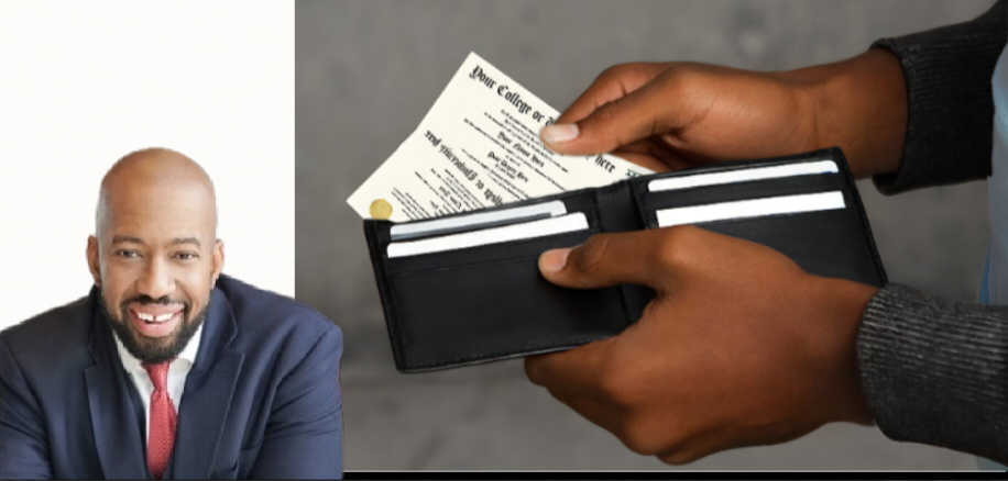 Councilman (Dr.) Rahman Johnson laments cashier being unable to provide change for a PhD