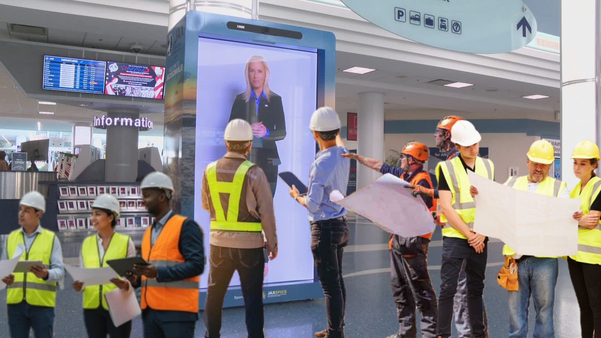 BREAKING: Jacksonville contractors demand additional holograms as growing lines at JAX delay permitting process.
